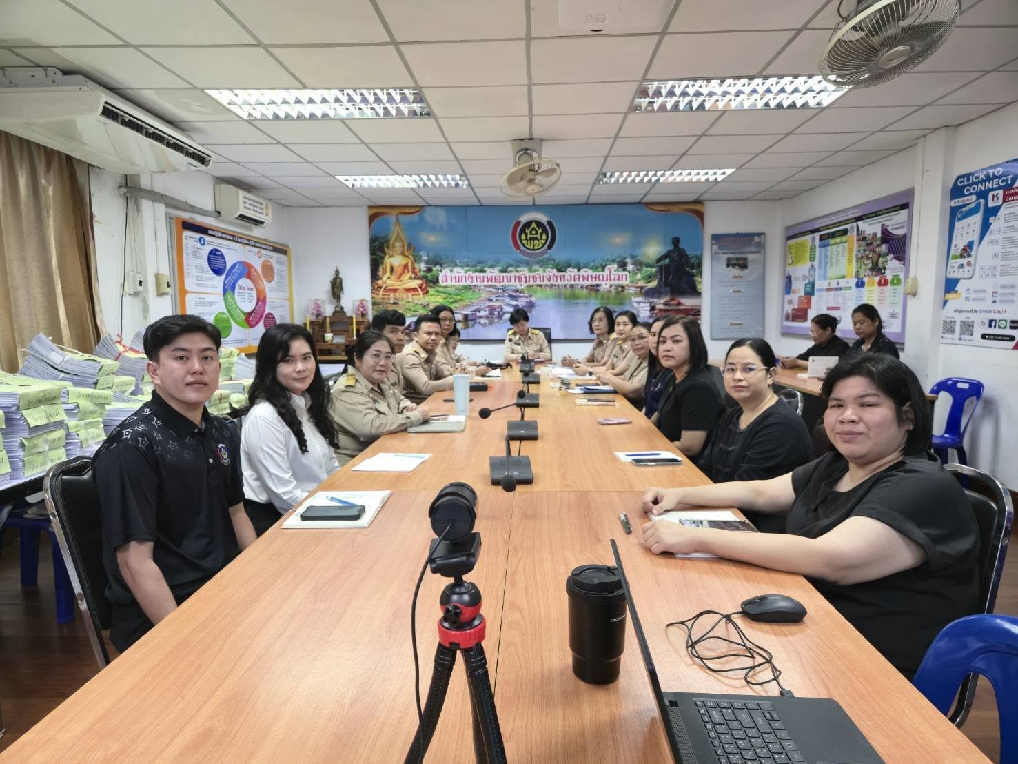 พช.พิษณุโลก ร่วมประชุมการถ่ายทอดองค์ความรู้ด้านการตระหนักรู้ภัยคุกคามทางด้านไซเบอร์ (Cybersecurity Awareness)